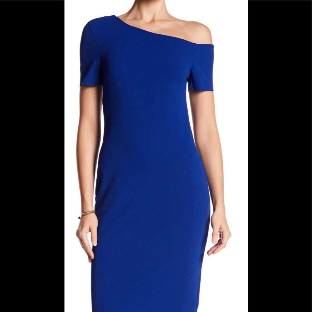 Off the shoulder body on midi dress